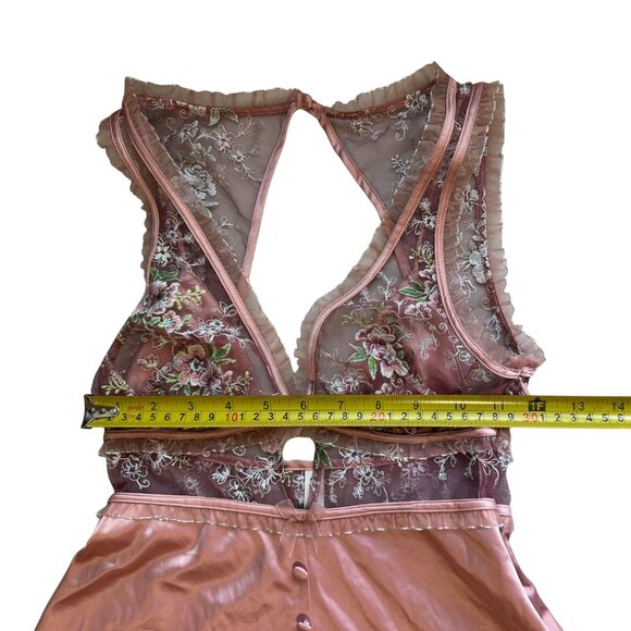 EUC! RARE! For Love and Lemons Euphoria Embroidered Floral Slip Dress Size XS - Picture 14 of 16